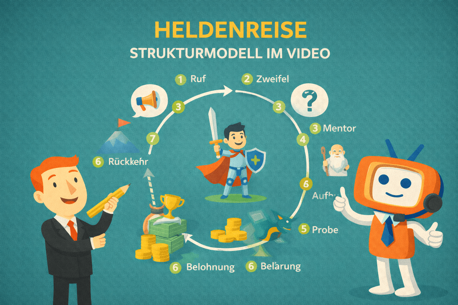 Von der Schwelle zum Triumph: Heldenreise als Strukturmodell im Video meistern