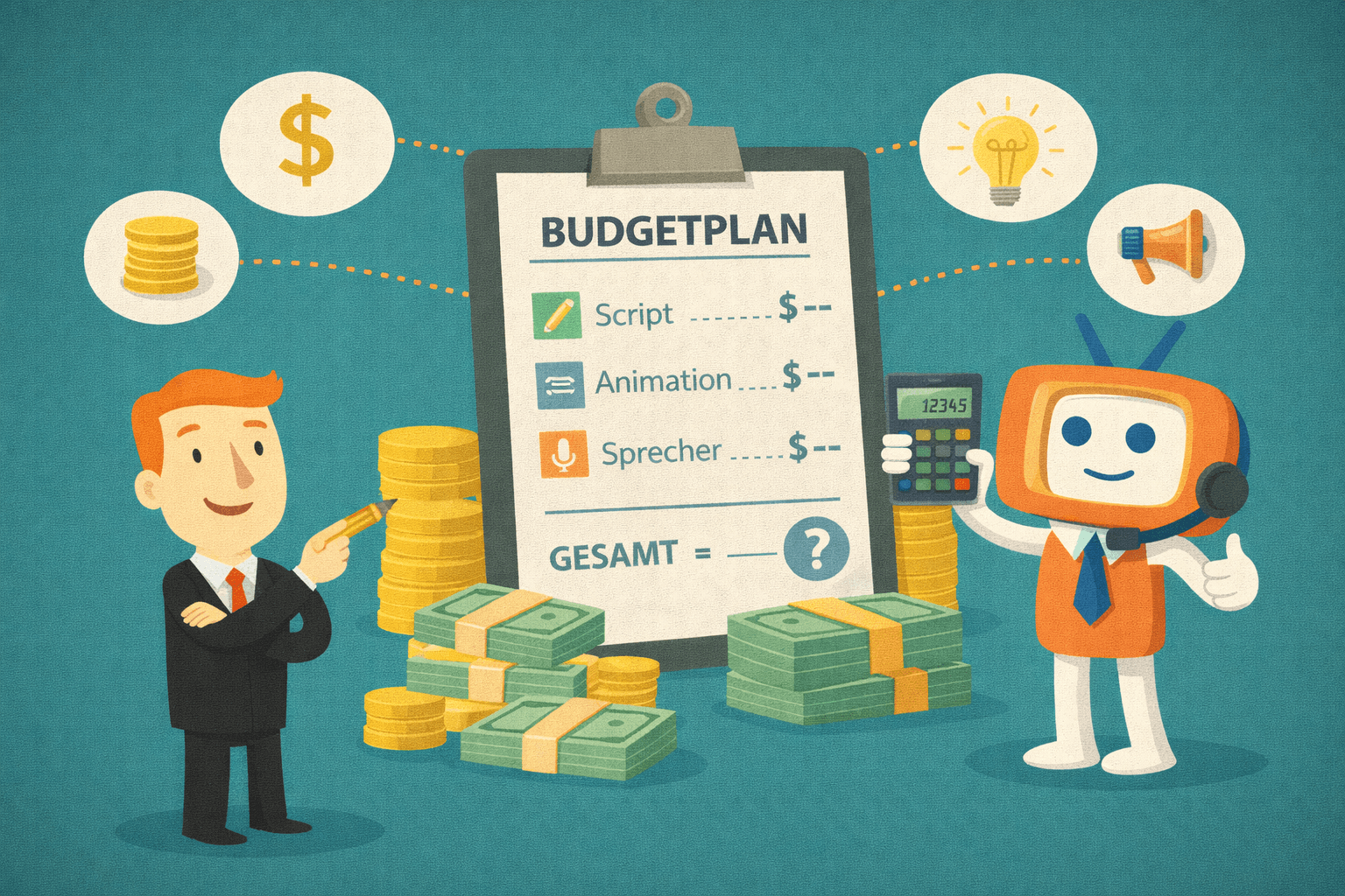 Budgetplanung für ein Erklärvideo-Projekt – Warum die meisten Unternehmen zu viel oder zu wenig ausgeben