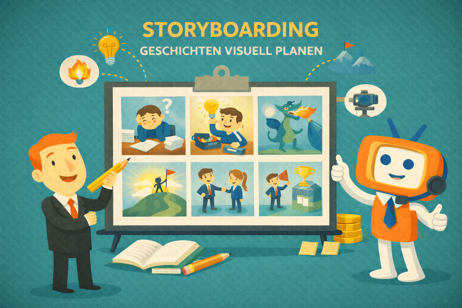 Storyboarding: Geschichten visuell planen – Von der ersten Skizze zur bewegenden Bildsprache