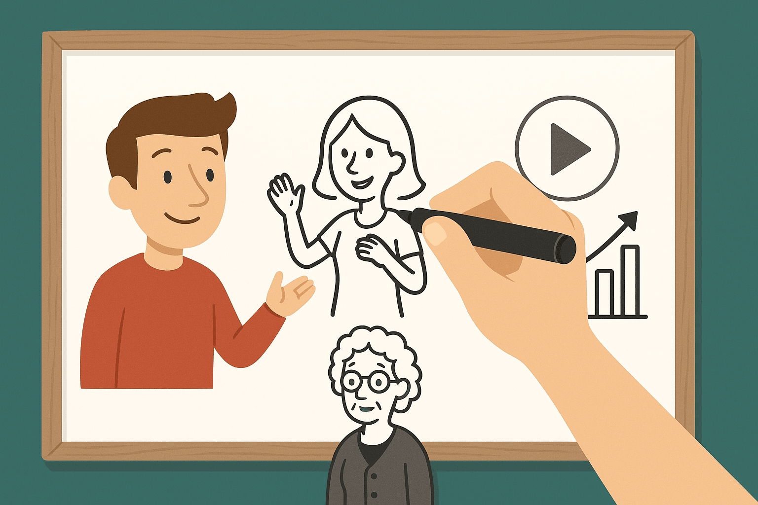 Whiteboard-Animation: Der minimalistische Stil, der komplexe Inhalte zu simplen Geschichten macht
